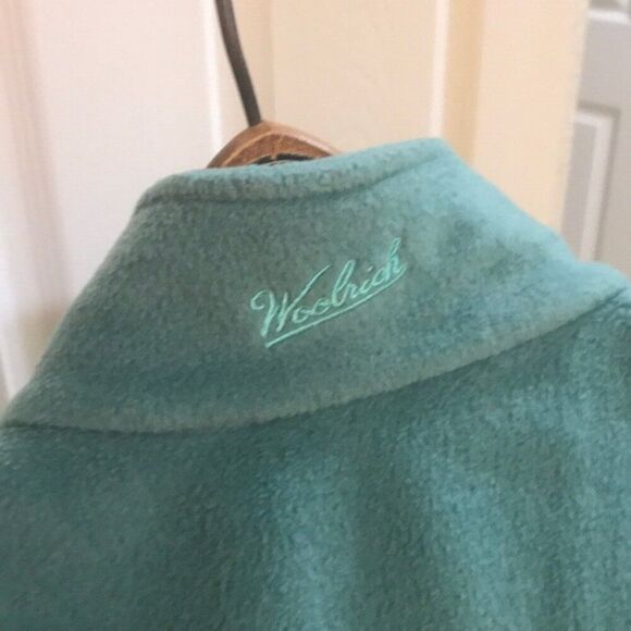 Woolrich Deep Sage Green Fleece Vest - Picture 8 of 8